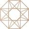 Ekena Millwork Guardian Wood Fretwork Pierced Ceiling Medallion, Alder, 18"OD x 7"ID x 1/4"T CMWP18X18X0250GDAL - alternate 3
